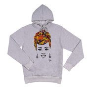 MISS AFRICA WITH TRADITIONAL WEDDING HEAD WRAP UNISEX HOODIE